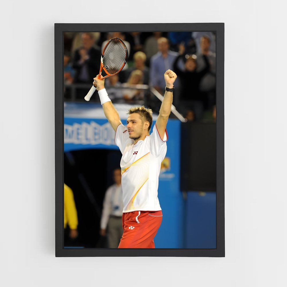 Poster Stan de wawrinka – affiche Tennis (vue 2)